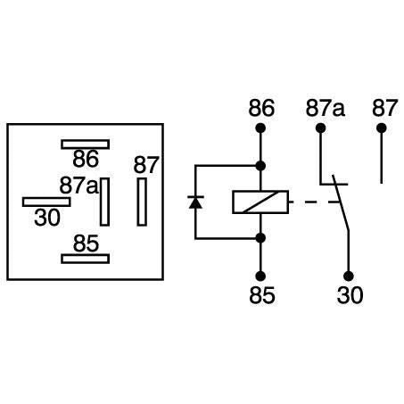 OEX Mini Relay 12V Change Over 30/40A - Diode Protected