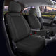 Repco Front Car Seat Covers Leather-Look, Black - Pair RSCFTLINBK