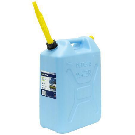 Scepter 20L Blue Plastic Water Jerry Can with Pourer 04933