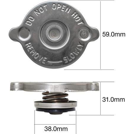 TRIDON RECOVERY RADIATOR CAP - (TRC6)