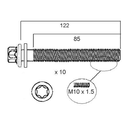 Permaseal Cylinder Head Bolt Set