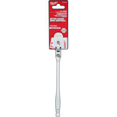Milwaukee 1/4in Drive Flex Head Extended Ratchet 48229009