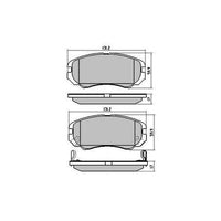 RDA GP MAX LOW METALLIC BRAKE PAD SET HOLDEN HYUNDAI KIA RDB1504