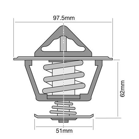 Tridon Thermostat 97.5mm - 77 Degrees C TT8069-170P