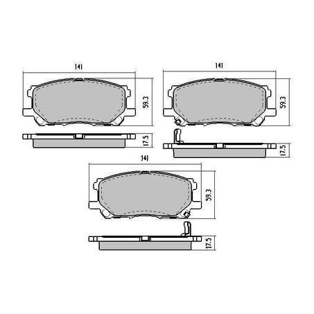 RDA PHANTOM CERAMIC BRAKE PAD SET LEXUS TOYOTA RDC1517