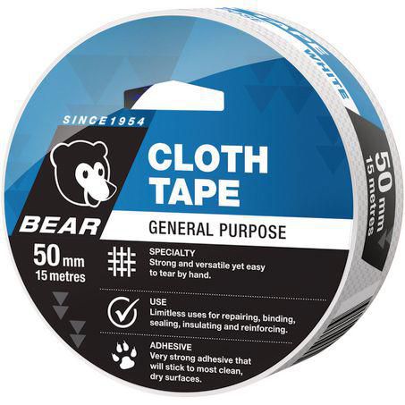 Norton CT15 White Cloth Tape 50mm x 15m 66623336604