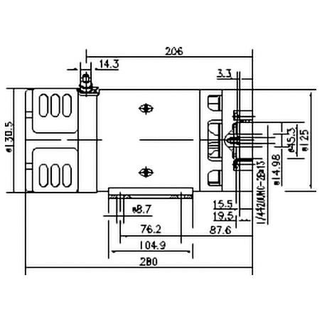 Mahle DC Motor 24V 3.0kW CW MM288
