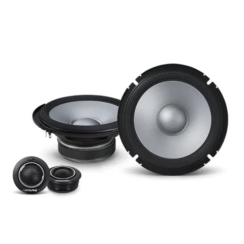 Alpine Type S S2-Series 6.5" Component Speaker System | 80W RMS 2-Way High-Fidelity Audio Upgrade