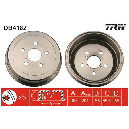 TRW BRAKE DRUM