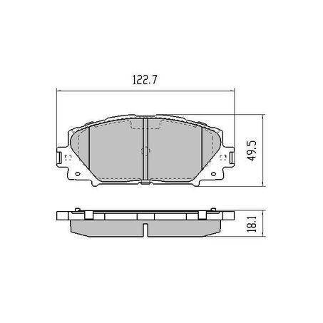 RDA PHANTOM CERAMIC BRAKE PAD SET LEXUS TOYOTA RDC2009