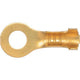 OEX Crimp Terminal Ring Brass ID 4.3mm Non Insulated 100 Pce