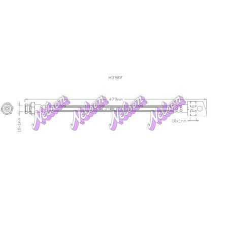 NELSON STOKES HOSE HOL RODEO R 81- 479mm 10x1mm / 10x1mm