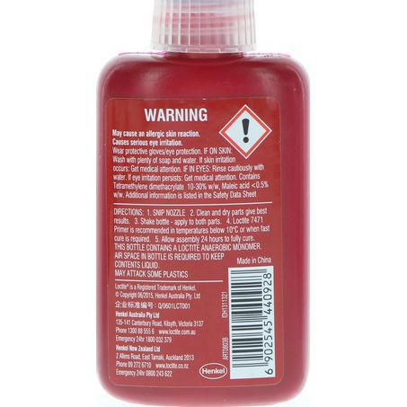 Loctite 243 Threadlocker Medium Strength Blue 50ml 1311320