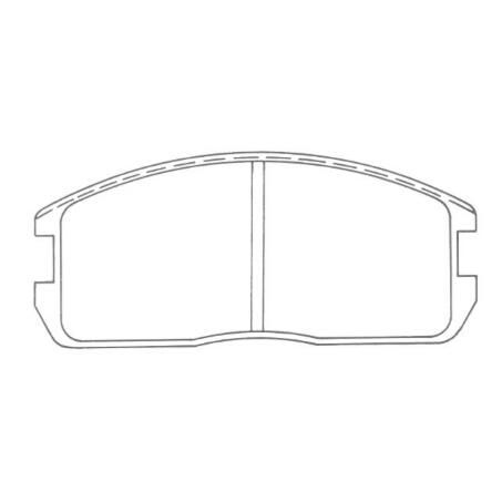 FRONT DISC BRAKE PADS - MITSUBISHI MIRAGE 85-88 DB357F