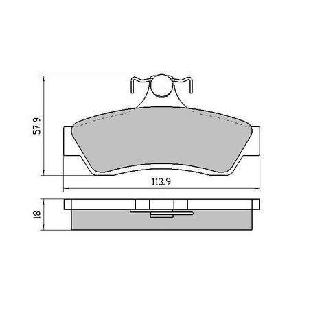 RDA PHANTOM CERAMIC BRAKE PAD SET HOLDEN HSV TOYOTA RDC1332