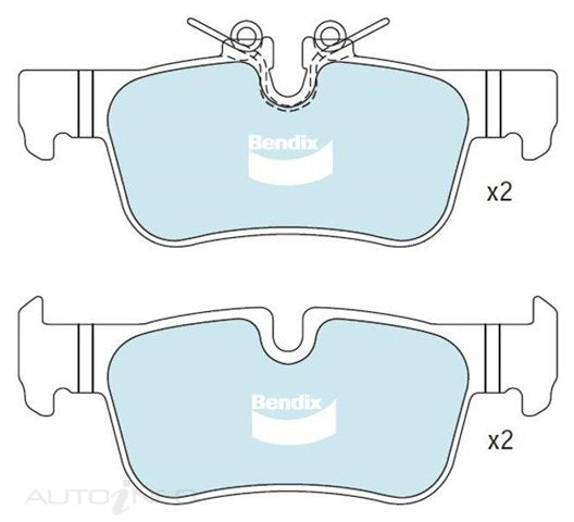 D/PAD BENDIX EURO RR BMW F40 123*48.1*15.2mm - DB2385EURO+