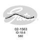 Gates Moulded Heater Hose 02-1563