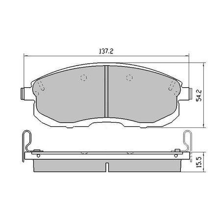 RDA PHANTOM CERAMIC BRAKE PAD SET NISSAN MAXIMA PULSAR STAGEA RDC1485