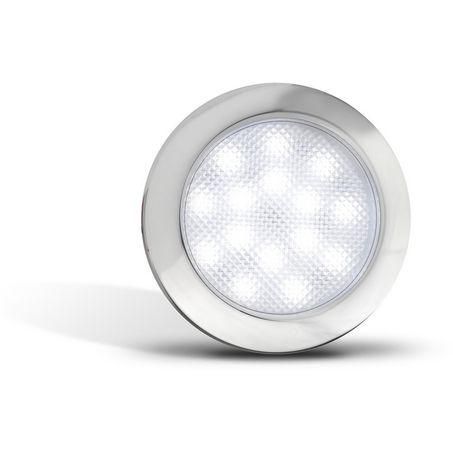 LED Autolamps 12V LED Interior Lamp Cool White With Chrome Bezel Blister Pack 7515C