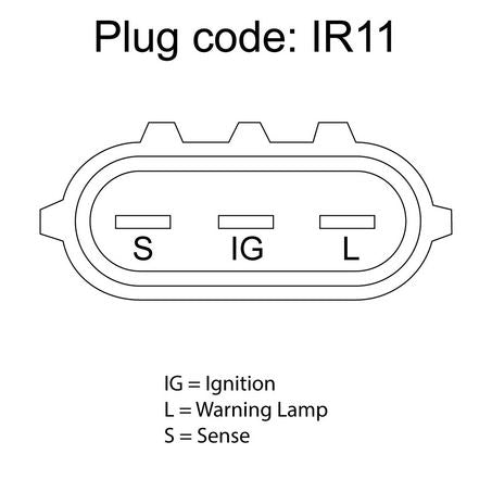 OEX ALTERNATOR 12V 110A DENSO STYLE DXA4023