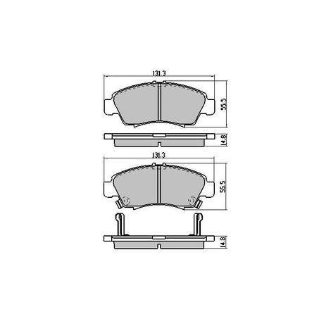 RDA PHANTOM CERAMIC BRAKE PAD SET HONDA CIVIC JAZZ RDC1262