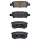 RDA GP MAX LOW METALLIC BRAKE PAD SET DODGE MITSUBISHI JEEP RDB1686