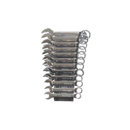 T & E TOOLS T&E Metric Stubby Combination Wrench Set 12pc 13110S