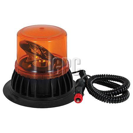 ECCO LED Beacon Amber Rotating Reflector 12-24V Die Cast Alloy Magnetic Base 152mm x 190mm SAE Class 1 IP67 Cyclone EB7630A-VM