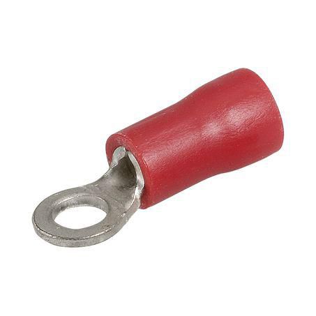 Narva CRIMP TERMINAL RING RED INSULATED 3MM - 25 PCE