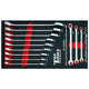 T & E TOOLS T&E Combination Wrench Set 12pc Pro Series Metric 8 - 19mm 13100A