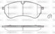 BRAKE PADS FRONT MAN/MERC 163.6MM x 20.8MM x 67.6MM - P19303.00