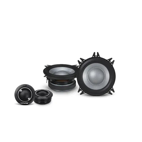 Alpine Type S S2-Series 4" Component Speakers | 45W RMS 2-Way High-Detail Audio Upgrade