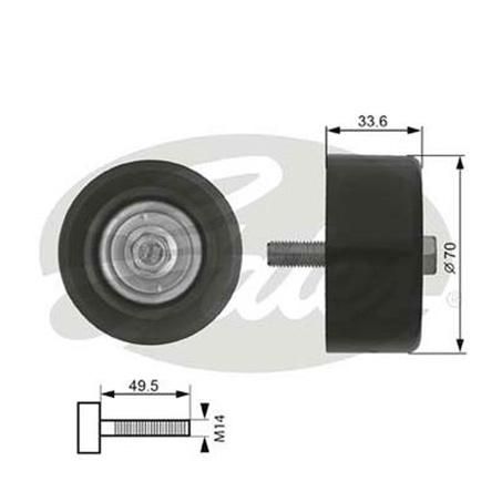 Gates Idler Pulley 36174