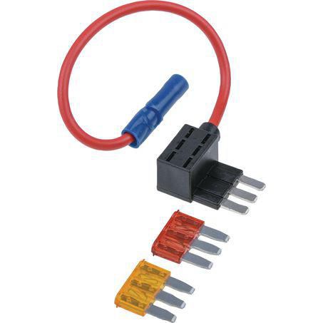 Narva ' ADD-A-CIRCUIT' IN LINE MICRO 3 BLADE FUSE HOLDER 2 WAY 20A 10 PCE