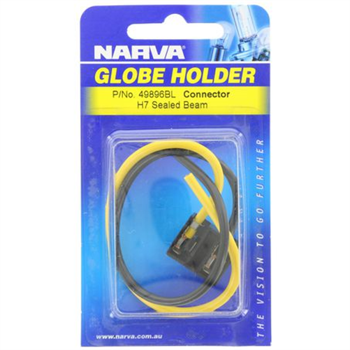 Narva Globe Holder H7 PX26d Push On Pre Wired - 1 Pce
