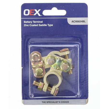 OEX Battery Terminal Saddle Zinc Pair ACX0024BL