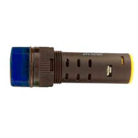 CAPITAL WARNING LIGHT FLASHING 16MM LED 12V BLUE 2B12BLUE