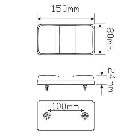 LED AUTO LAMPS LEDAUT - Stop/Tail/Indicator Light LED 12V