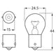 HELLA BAYONET GLOBE 12V 21W LONG LIFE - 1 PCE