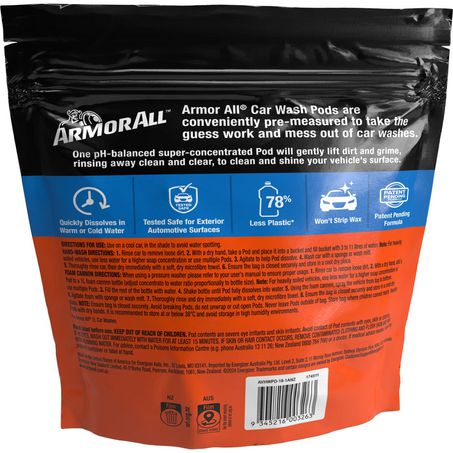 Armor All Car Wash Pods Pouch 18 Piece AVHWPD-18CT-1ANZ