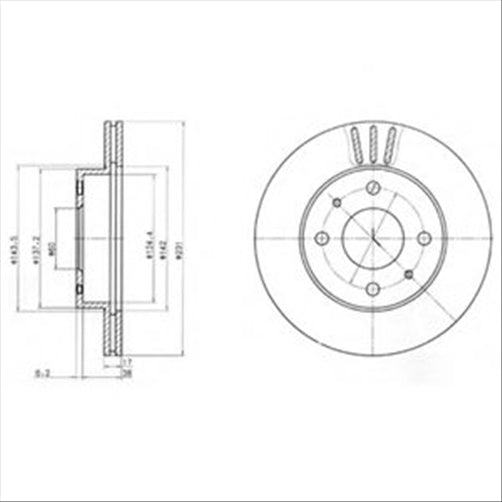 ROTOR SUZUKI CARRY GA413 F 99-231 DBA10301