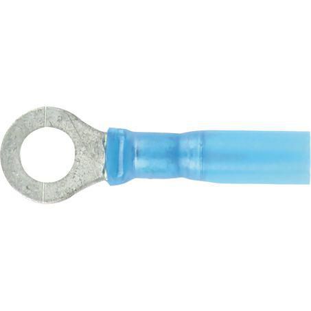 OEX Crimp Terminal Ring Blue ID 6.3mm Heat Shrinkable 50 Pce