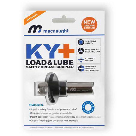 Macnaught Kyplus load and lube safety grease coupler NPT KYPLUS-02