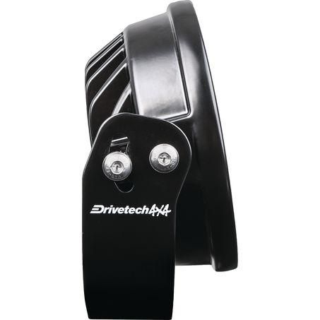 Drivetech 4X4 170mm Round LED Driving Light, Black Powder Coated, 3 Year Warranty DT-DR170