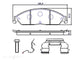 FRONT BRAKE PADS  CERAMIC FORD FALCON 02>16 298MM DISC - DB1473CP