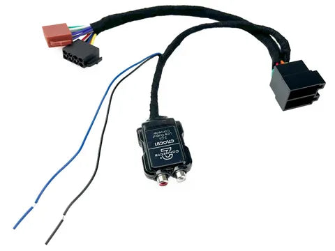 Universal 2-Channel Line Output Converter (LOC) with Remote Turn-On | Direct-Fit High-Low Adapter
