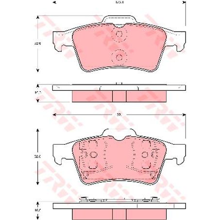 TRW DTEC Brake Pad Set (DB1665)