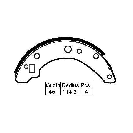 BORG & BECK BRAKE SHOE REAR Tri 2500 Mk2 69-79 228