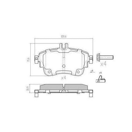 RDA Brakes Extreme Heavy Duty Brake Pad Set RDX2383SM