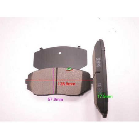 Brake Pad Set L:139.2 H:60.1 T:17.5 BP1916G